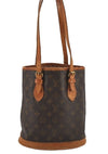 Authentic Louis Vuitton Monogram Bucket PM Shoulder Tote Bag M42238 Junk 5788J