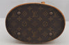 Authentic Louis Vuitton Monogram Bucket PM Shoulder Tote Bag M42238 Junk 5788J