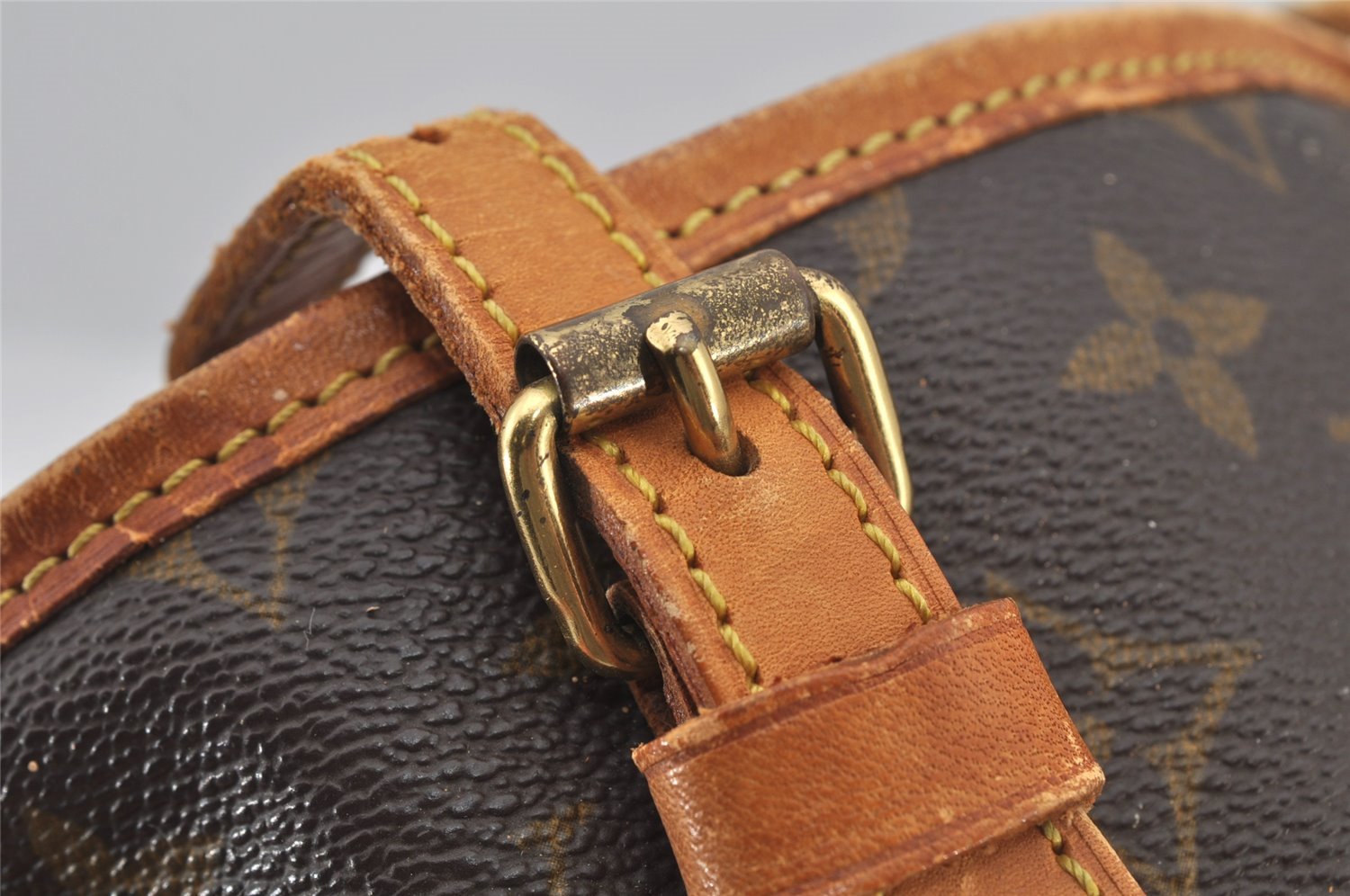 Authentic Louis Vuitton Monogram Bucket PM Shoulder Tote Bag M42238 Junk 5788J