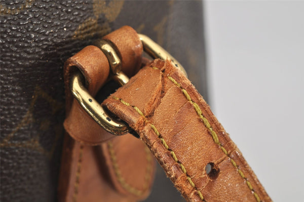 Authentic Louis Vuitton Monogram Bucket PM Shoulder Tote Bag M42238 Junk 5788J