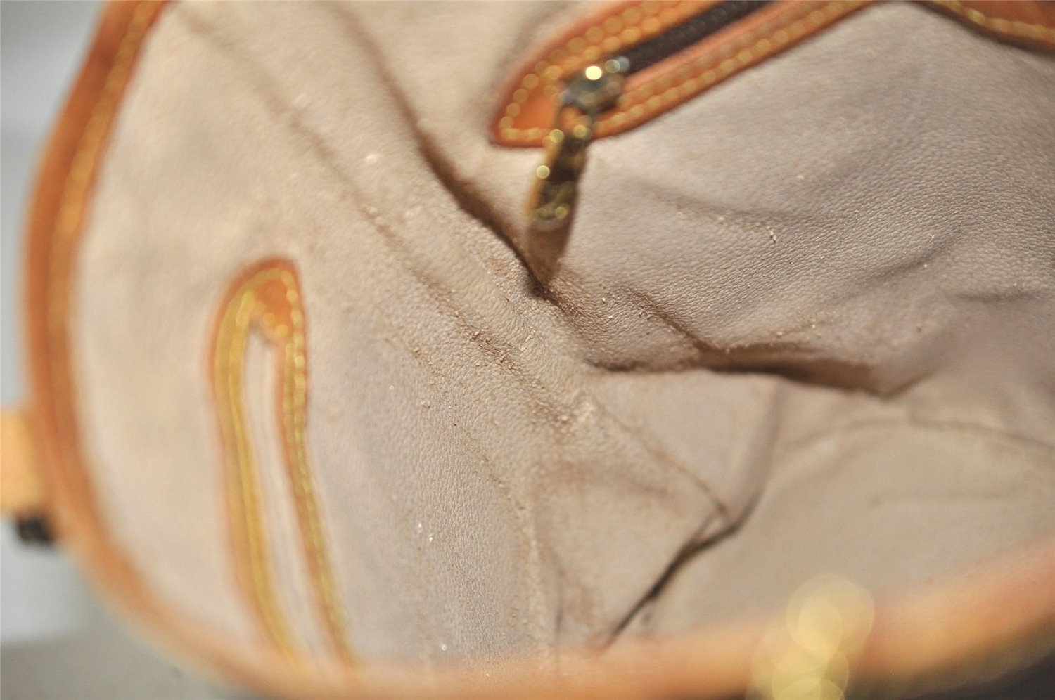 Authentic Louis Vuitton Monogram Bucket PM Shoulder Tote Bag M42238 Junk 5788J