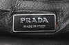 Authentic PRADA Vintage Leather Nappa Shoulder Bag Purse Black 5788K