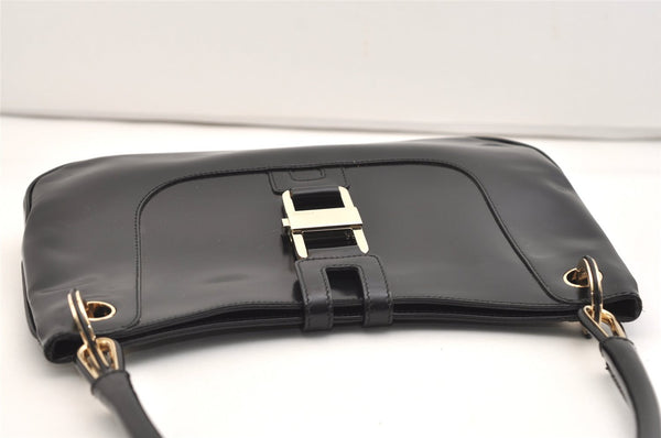 Authentic GUCCI Vintage Shoulder Hand Bag Purse Leather 0014150 Black 5789J
