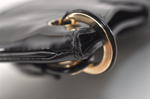 Authentic GUCCI Vintage Shoulder Hand Bag Purse Leather 0014150 Black 5789J