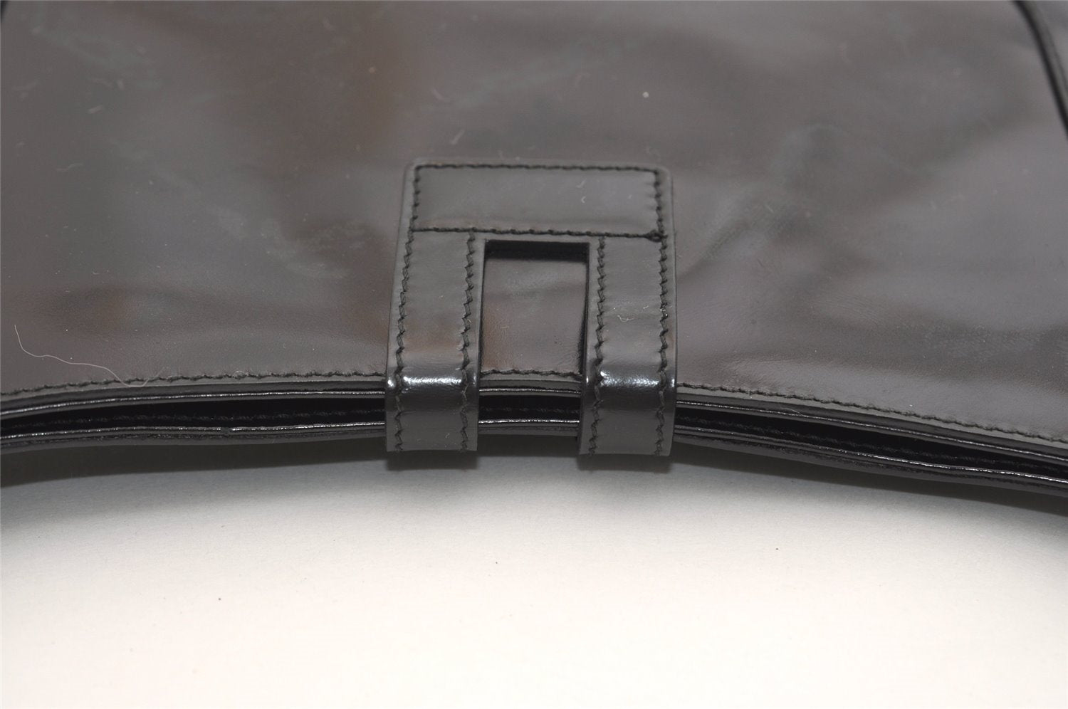 Authentic GUCCI Vintage Shoulder Hand Bag Purse Leather 0014150 Black 5789J