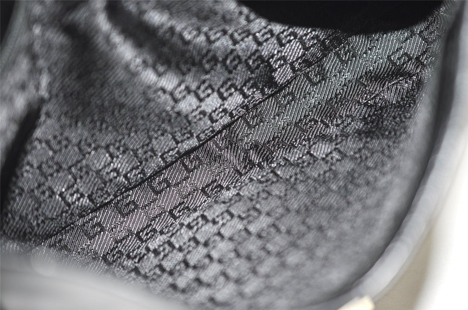 Authentic GUCCI Vintage Shoulder Hand Bag Purse Leather 0014150 Black 5789J