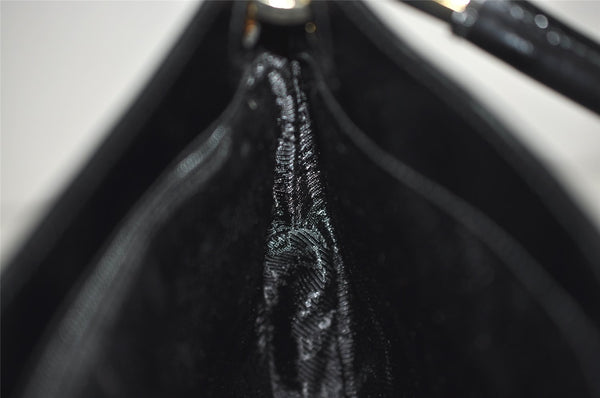 Authentic GUCCI Vintage Shoulder Hand Bag Purse Leather 0014150 Black 5789J