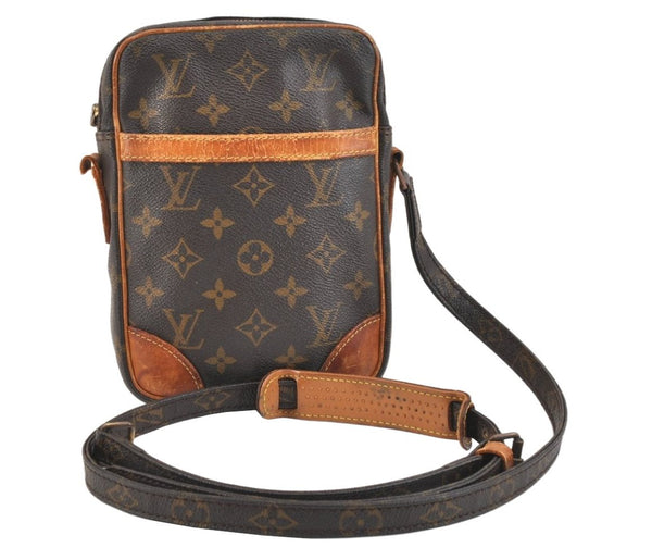 Authentic Louis Vuitton Monogram Danube Shoulder Cross Bag M45266 Junk 5789K