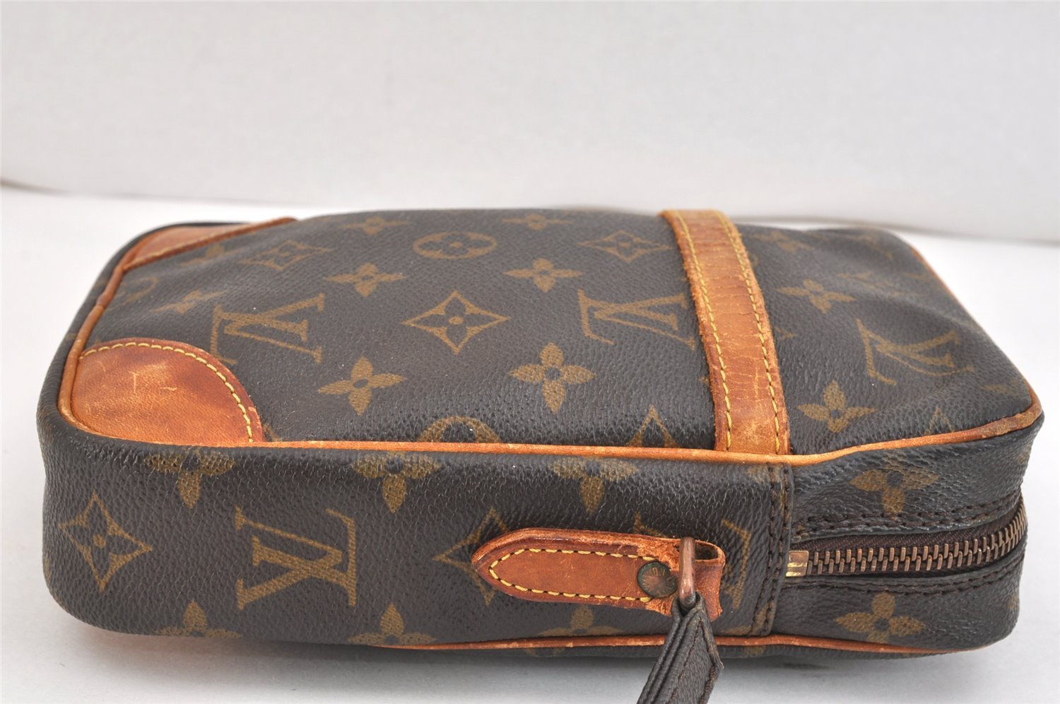 Authentic Louis Vuitton Monogram Danube Shoulder Cross Bag M45266 Junk 5789K