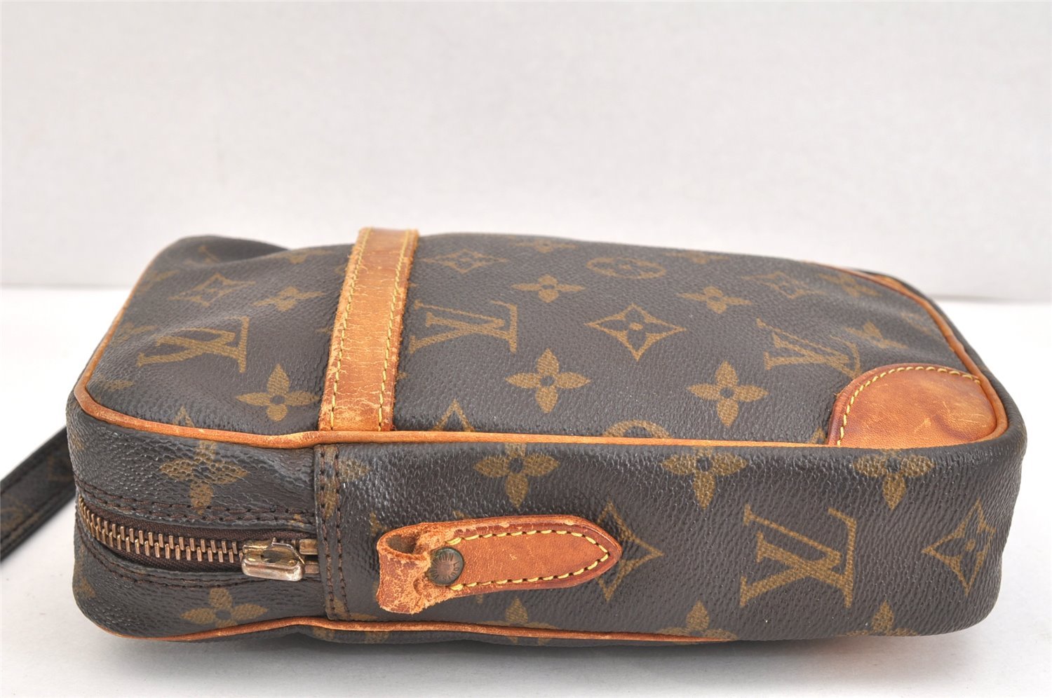 Authentic Louis Vuitton Monogram Danube Shoulder Cross Bag M45266 Junk 5789K