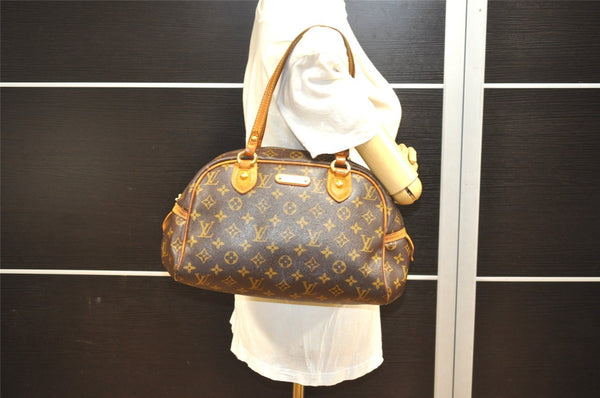 Authentic Louis Vuitton Monogram Montorgueil PM M95565 Shoulder Bag Junk 5790I