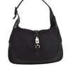 Authentic GUCCI Jackie Shoulder Hand Bag GG Canvas Leather 0013306 Black 5790J