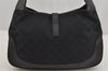 Authentic GUCCI Jackie Shoulder Hand Bag GG Canvas Leather 0013306 Black 5790J