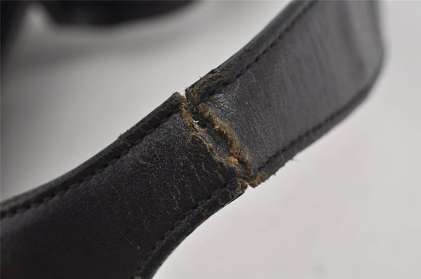 Authentic GUCCI Jackie Shoulder Hand Bag GG Canvas Leather 0013306 Black 5790J