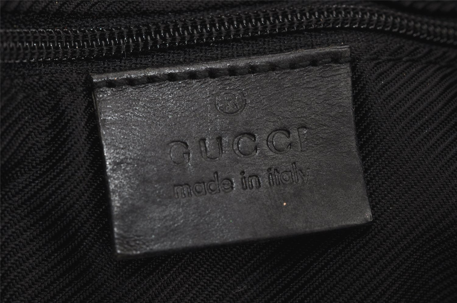 Authentic GUCCI Jackie Shoulder Hand Bag GG Canvas Leather 0013306 Black 5790J