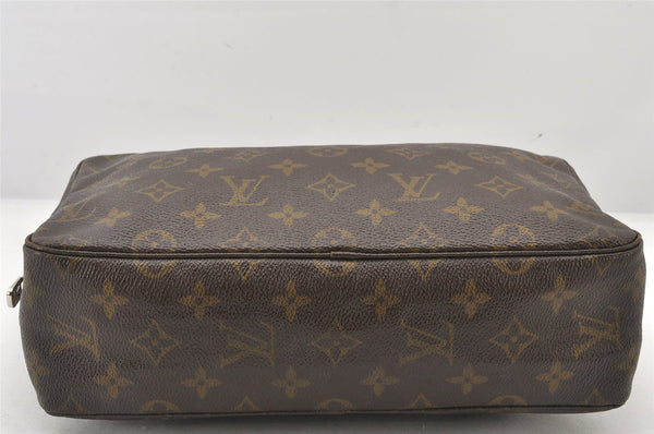 Auth Louis Vuitton Monogram Trousse Toilette 28 Clutch Hand Bag M47522 LV 5790K