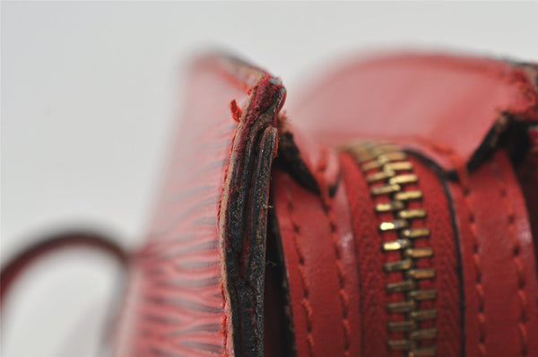 Auth Louis Vuitton Epi Saint Jacques Shopping Shoulder Bag Red M52267 LV 5791I