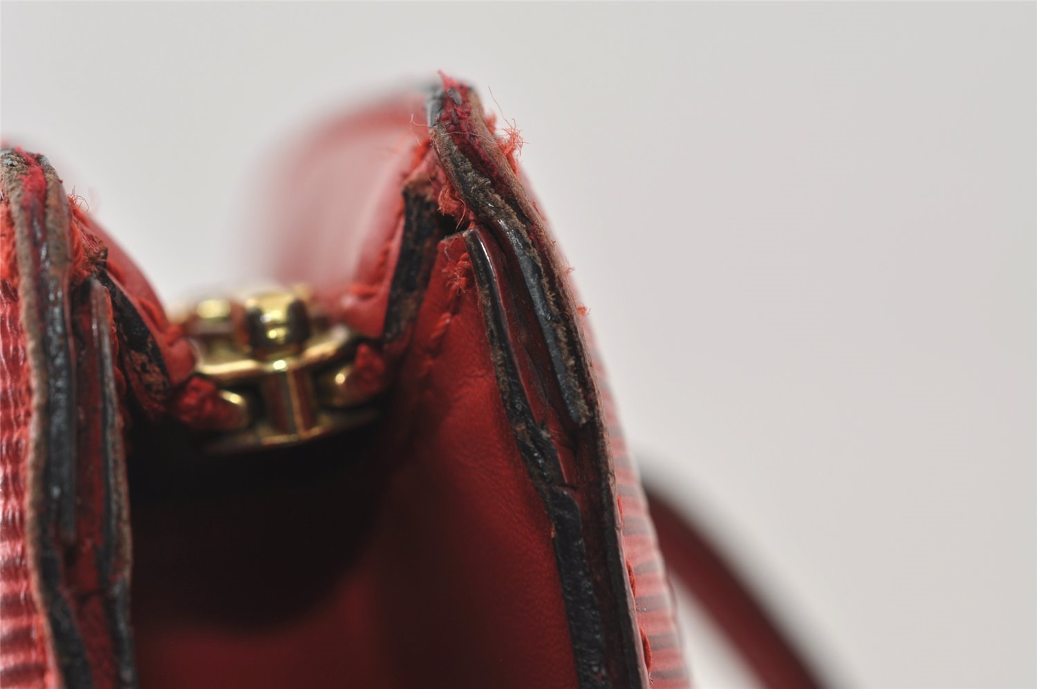 Auth Louis Vuitton Epi Saint Jacques Shopping Shoulder Bag Red M52267 LV 5791I