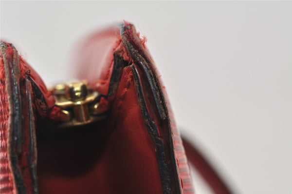 Auth Louis Vuitton Epi Saint Jacques Shopping Shoulder Bag Red M52267 LV 5791I