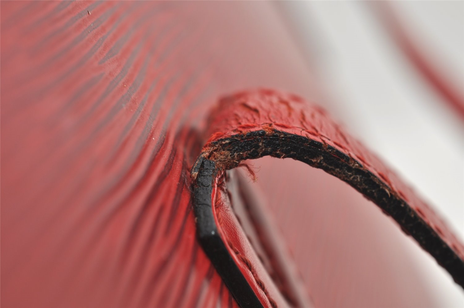 Auth Louis Vuitton Epi Saint Jacques Shopping Shoulder Bag Red M52267 LV 5791I