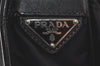 Authentic PRADA Nylon Tessuto Leather Shoulder Cross Body Bag V166 Black 5791K