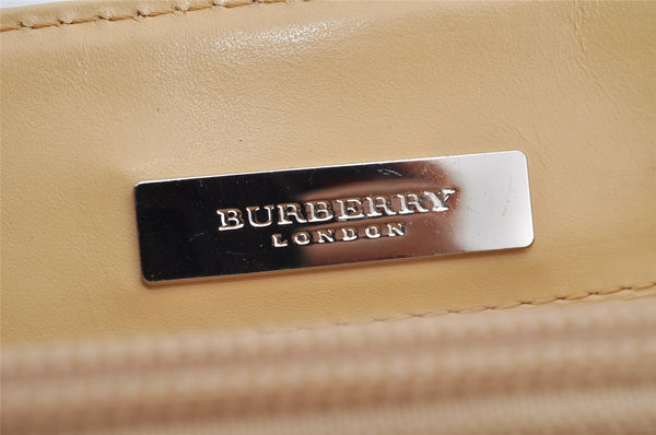 Authentic BURBERRY Nylon Leather Shoulder Hand Bag Purse Light Green 5792I