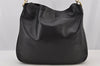 Authentic GUCCI Bamboo 2Way Shoulder Tote Bag Leather 0011577 Black 5792J