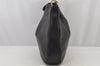Authentic GUCCI Bamboo 2Way Shoulder Tote Bag Leather 0011577 Black 5792J