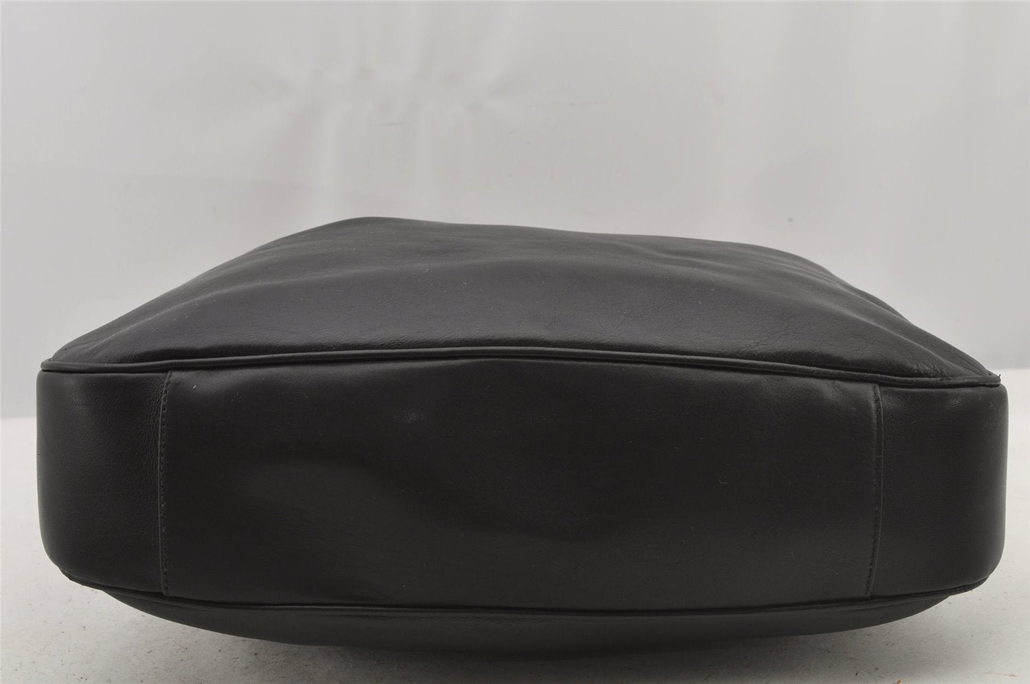 Authentic GUCCI Bamboo 2Way Shoulder Tote Bag Leather 0011577 Black 5792J