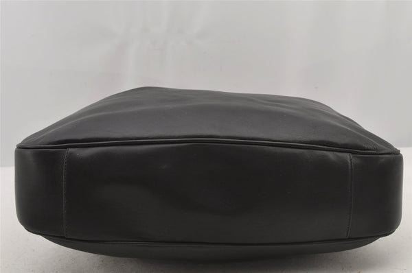 Authentic GUCCI Bamboo 2Way Shoulder Tote Bag Leather 0011577 Black 5792J