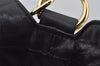 Authentic GUCCI Bamboo 2Way Shoulder Tote Bag Leather 0011577 Black 5792J