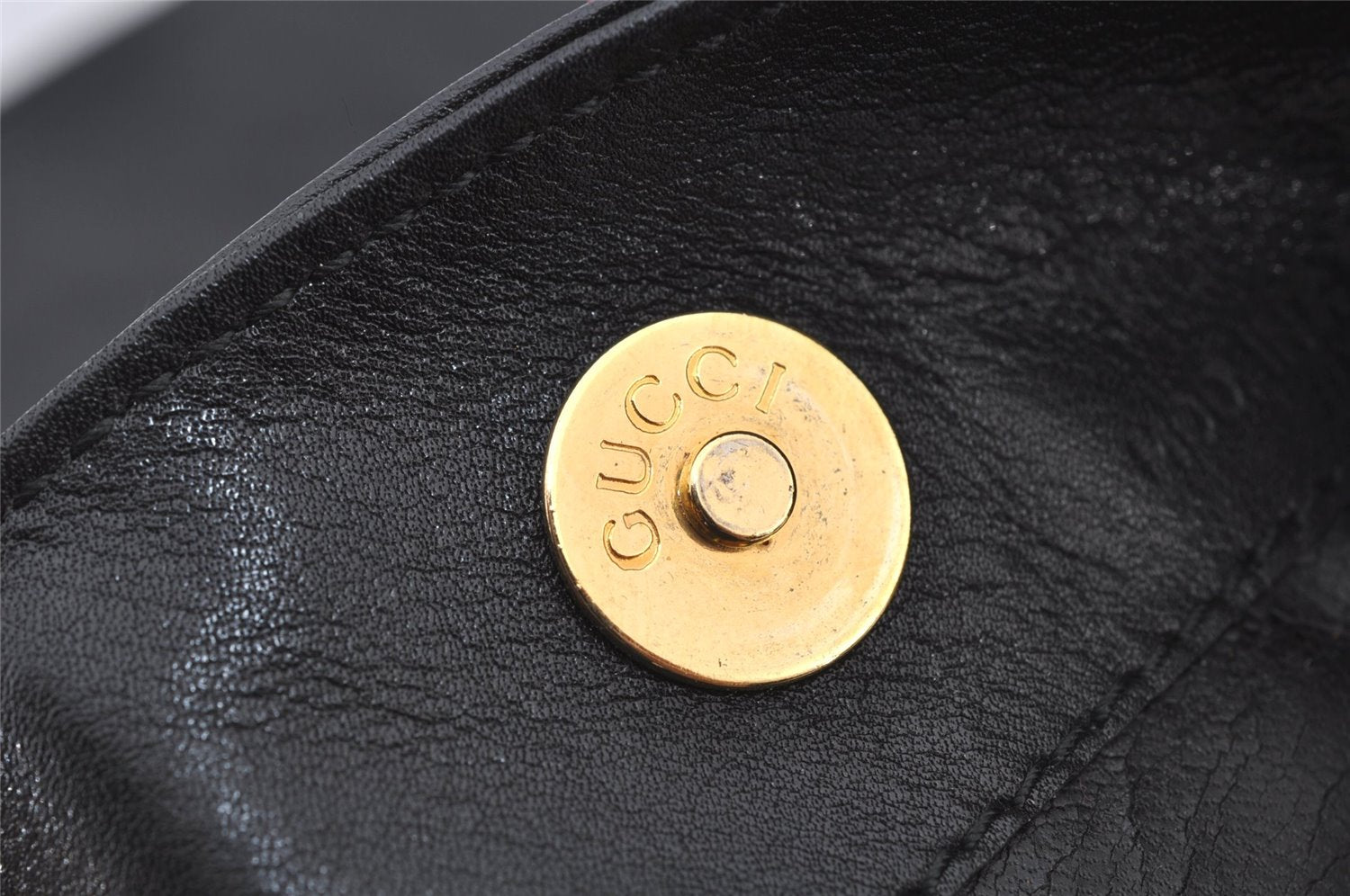 Authentic GUCCI Bamboo 2Way Shoulder Tote Bag Leather 0011577 Black 5792J