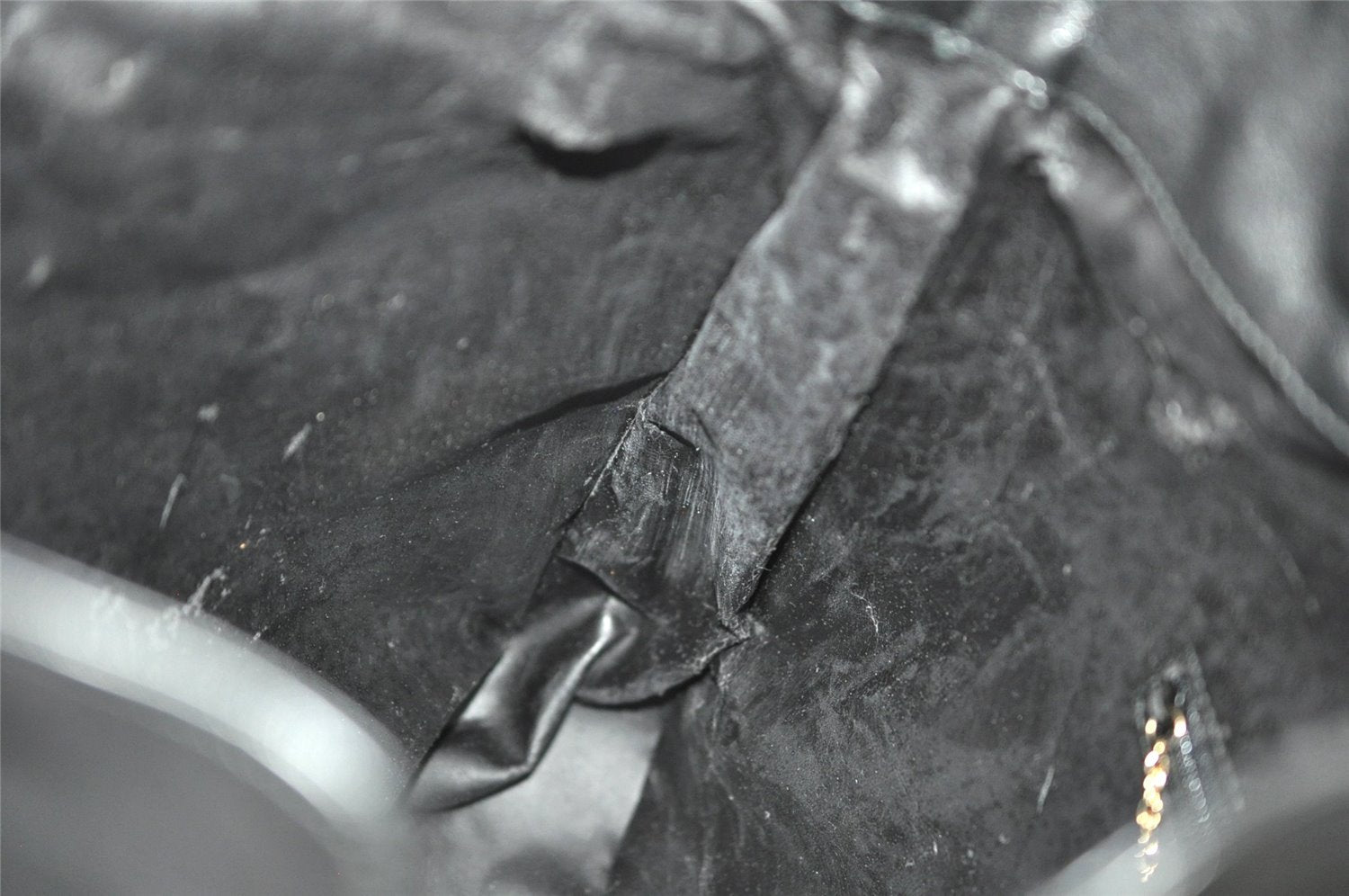 Authentic GUCCI Bamboo 2Way Shoulder Tote Bag Leather 0011577 Black 5792J