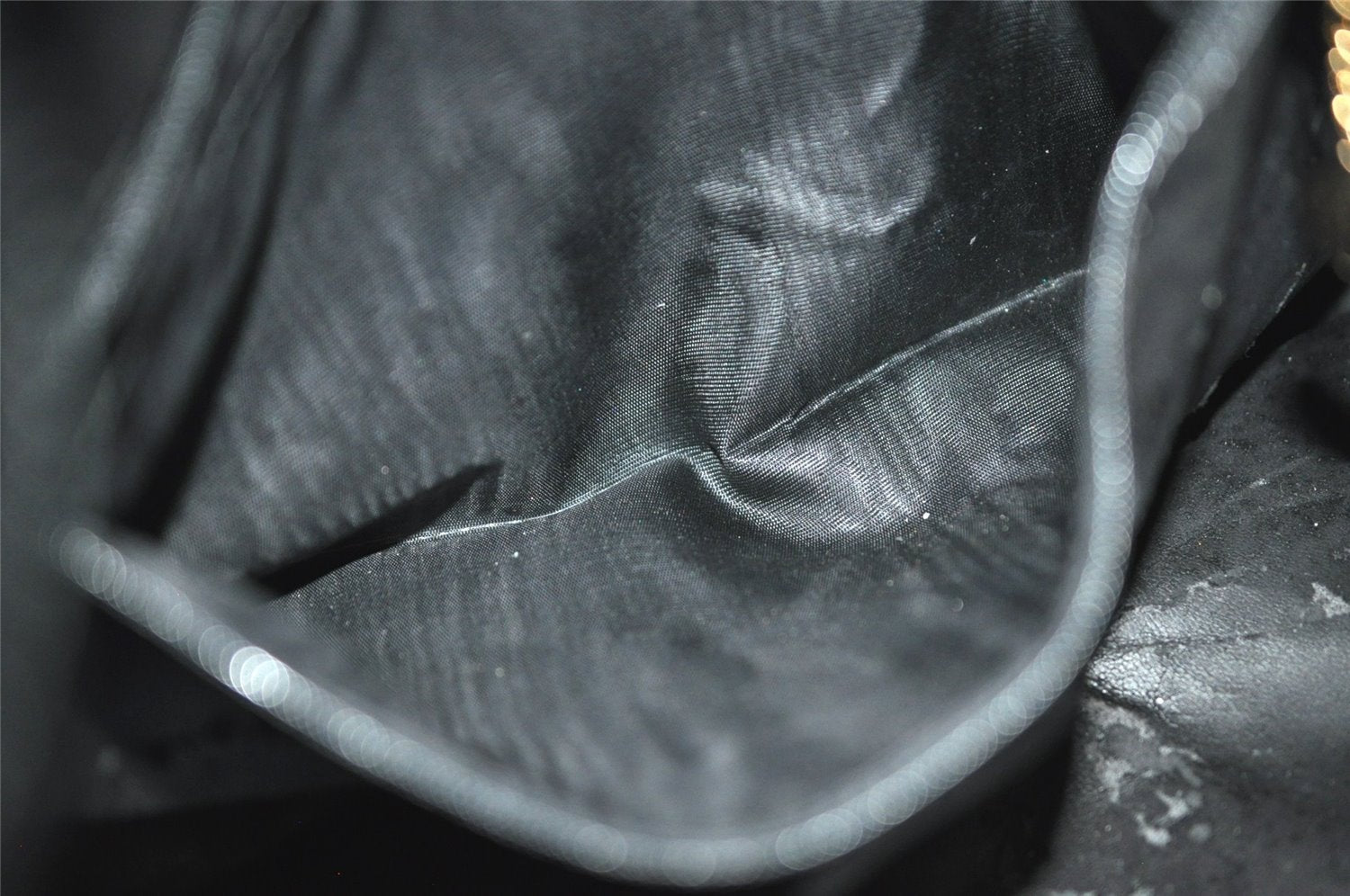 Authentic GUCCI Bamboo 2Way Shoulder Tote Bag Leather 0011577 Black 5792J