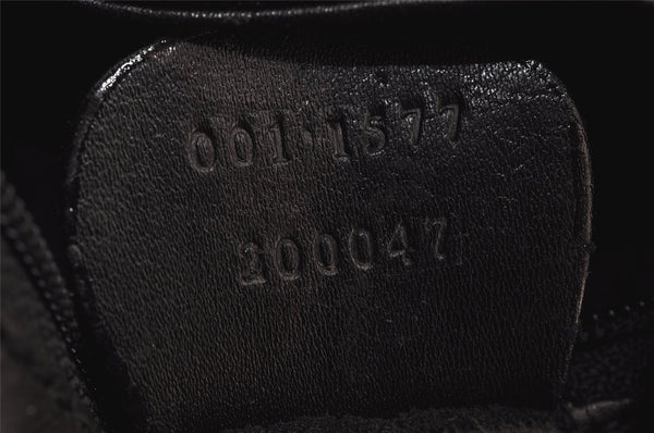 Authentic GUCCI Bamboo 2Way Shoulder Tote Bag Leather 0011577 Black 5792J