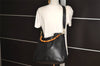 Authentic GUCCI Bamboo 2Way Shoulder Tote Bag Leather 0011577 Black 5792J