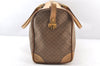 Authentic GUCCI Web Sherry Line Micro GG Boston Bag PVC Leather Brown 5792K