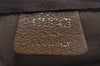 Authentic GUCCI Web Sherry Line GG Plus PVC Leather Travel Bag Brown Junk 5793I