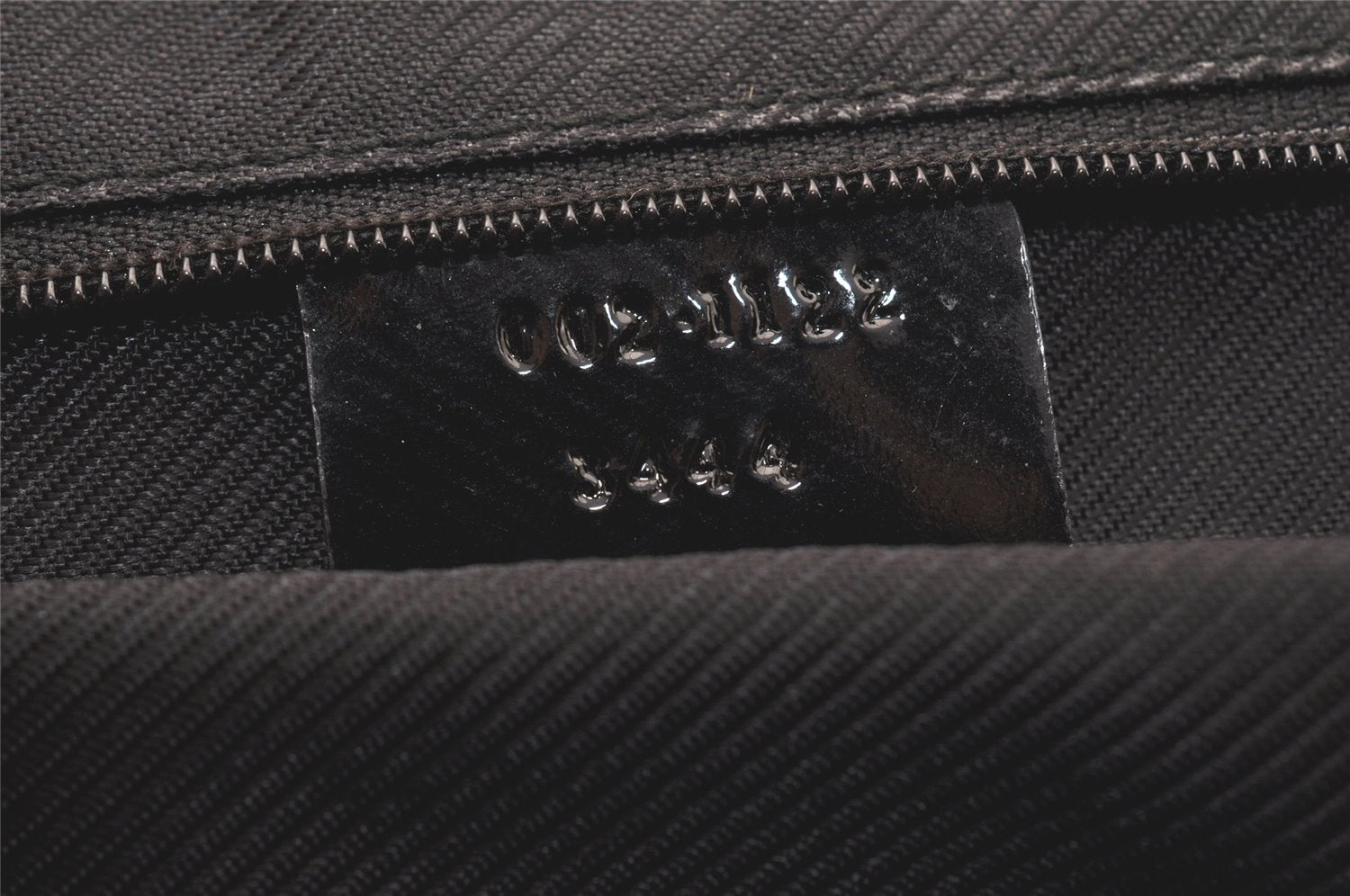 Authentic GUCCI Shoulder Hand Bag Purse GG Canvas Enamel 0021122 Black 5793K