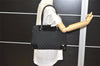 Authentic GUCCI Shoulder Hand Bag Purse GG Canvas Enamel 0021122 Black 5793K