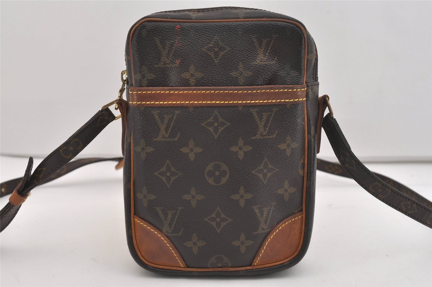 Authentic Louis Vuitton Monogram Danube Shoulder Cross Body Bag M45266 LV 5794J
