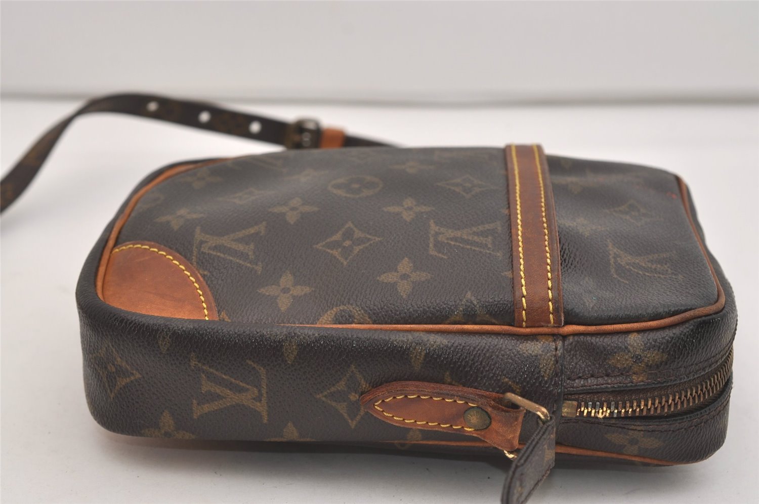 Authentic Louis Vuitton Monogram Danube Shoulder Cross Body Bag M45266 LV 5794J