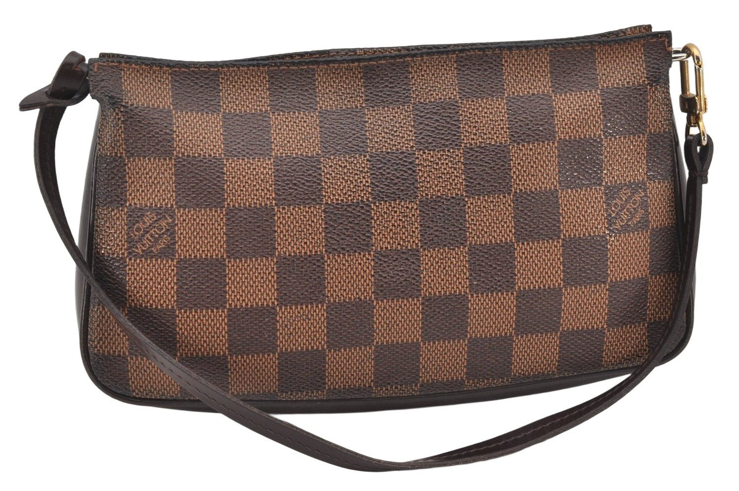 Authentic Louis Vuitton Damier Navona Hand Bag Pouch Purse N51983 LV 5794K