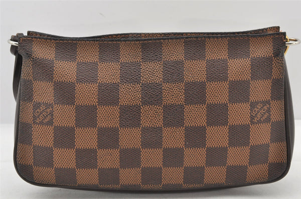 Authentic Louis Vuitton Damier Navona Hand Bag Pouch Purse N51983 LV 5794K