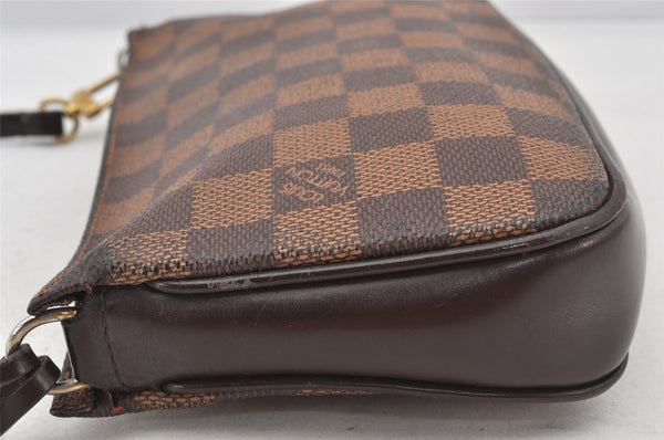 Authentic Louis Vuitton Damier Navona Hand Bag Pouch Purse N51983 LV 5794K