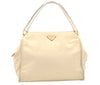 Authentic PRADA Nylon Tessuto Leather Shoulder Hand Bag Purse White 5797K