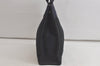 Authentic HERMES Vintage Fourre Tout PM Hand Tote Bag Purse Canvas Black 5798K