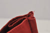 Authentic HERMES Vintage Fourre Tout MM Hand Tote Bag Canvas Red 5799J