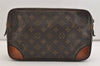 Authentic Louis Vuitton Monogram Compiegne 28 Clutch Hand Bag M51845 Junk 5800J