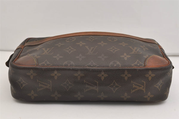 Authentic Louis Vuitton Monogram Compiegne 28 Clutch Hand Bag M51845 Junk 5800J